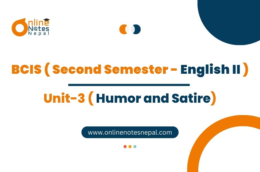 Unit 3: Humor and Satire